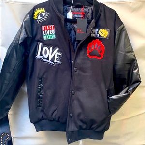 Letterman jacket custom patched